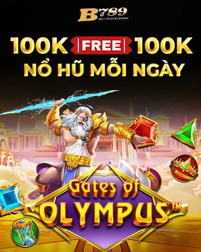 Nổ hũ Gates of Olympus thưởng 100K B789