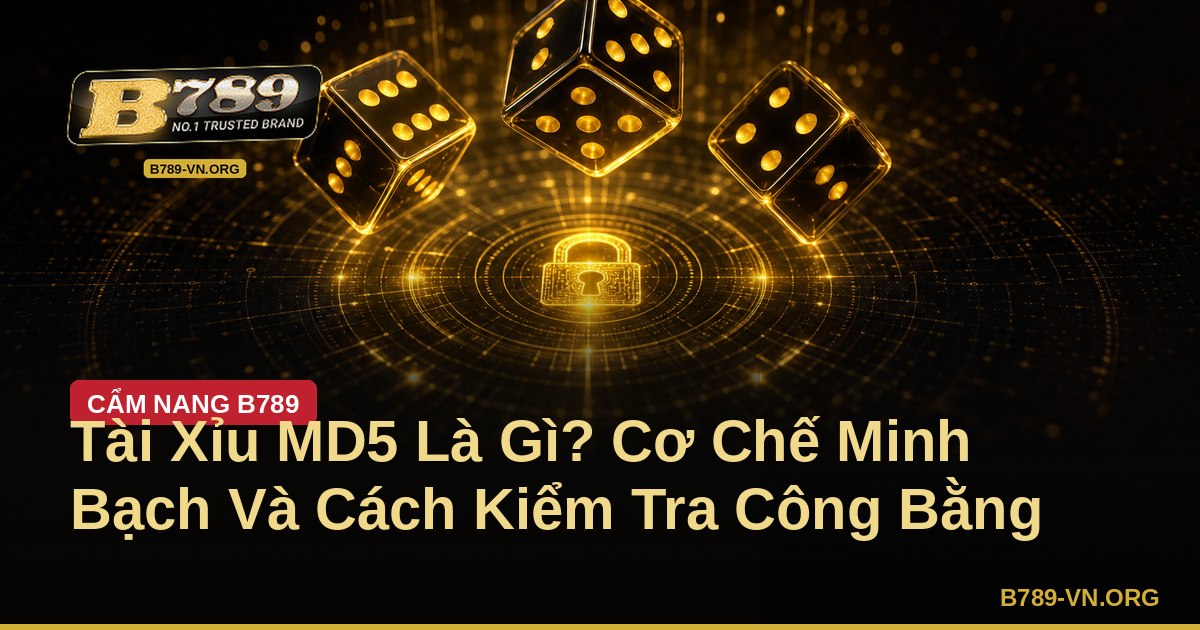Tài Xỉu MD5 Là Gì? Cơ Chế Minh Bạch Và Cách Kiểm Tra Công Bằng – B789